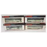 1156	LIONEL TRAINS 4 NORTHERN  PACIFIC TRAIN CARS																																																			
