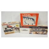 1161	LIONEL TRAINS ILLUMINATED EXTENSION BRIDGE W/ROCK PIERS & 2 TRESTLE SETS																							