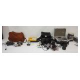 1177	GROUP OF 35MM CAMERAS INCLUDING YASHICA DENTAL EYE II, YASHICA J-5, LENSES, ETC																