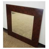 1204	HICKORY & WHITE *GRAMERCY* BEVELED EDGE ART DECO STYLE HANGING MIRROR, APPROXIMATELY 43 IN X 43
