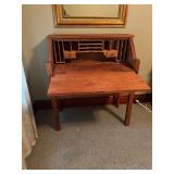 Antique Drop Front Desk with Pigeon Holes 