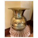 Brass Spittoon Advertising Red Man 