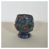 MOSAIC GLASS VOTIVE CANDLE HOLDER
