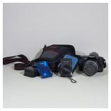 (3pc) SONY ALPHA 230 DSLR AND CANON POWERSHOT ELPH DIGITAL CAMERAS