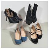 (4pc) CHRISTIAN LOUBOUTIN AND VALENTINO GARAVANI DESIGNER FOOTWEAR LOT