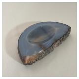 POLISHED BLUE AGATE CATCH-ALL BOWL