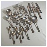 (26pc) REED & BARTON AND HANLEY SILVER-PLATED FLATWARE COLLECTION
