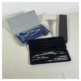 (4pc) KEUFFEL & ESSER SLIDE RULE AND CHARVOZ DRAFTING INSTRUMENTS
