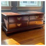 LANE FURNITURE CEDAR LINED HOPE CHEST WITH BRASS HARDWARE