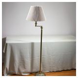 STIFFEL BRASS SWING-ARM FLOOR LAMP