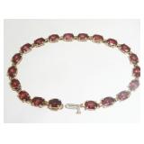 14K Garnet bracelet