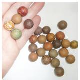 Clay marbles & more