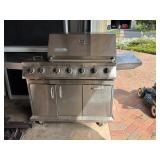 Stainless bottle gas grill