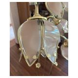Brass Lotus 4-Light Floor Lamp
