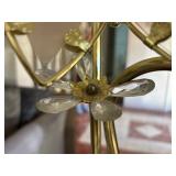 Brass Lotus 4-Light Floor Lamp