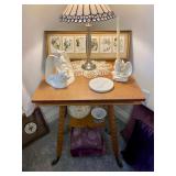 Antique Table & Art
