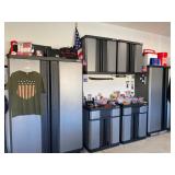 Packed Garage and KOBALT Metal Cabinets