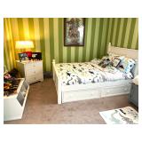 White Bedroom Set with Storage