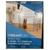 Vibrant Life 36" High 8-Panel Customizable Pet Exercise Playpen