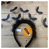 Halloween Headband with Bat Decorations