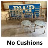 Patio Set 2-Tables 2-Chairs 1-Loveseat