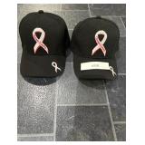 2 Cancer Awareness Hats