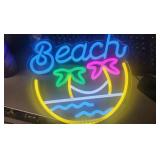 Neon Beach Light
