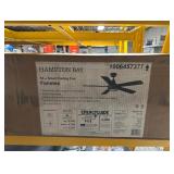 Fanelee 54 in. White Color Changing LED Matte Black Smart Ceiling Fan 