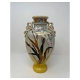 Hand-Painted Floral Ceramic Vase