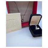 Silver Petal Pearl Necklace & LogoArt 925 Pendant