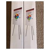 Dual-Purpose Black Easels & Post-it Super Sticky Easel Pads
