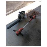Ryobi 31cc Leaf Blower Vacuum & Corded Trimmer