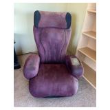 Sharper Image iJoy Purple Floor Massage Chair