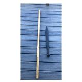 Martial Arts Bamboo Staff & Cold Steel Plastic Trainer Sword