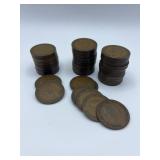 Georgivs V & VI British Bronze Pennies 69pc