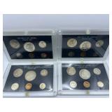 Four Liberia Proof Coin Sets 1969-1972 - U.S. Mint