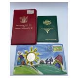 1972 NZ Uncirculated Set, 1982 Brisbane & 1994 50c Stamp