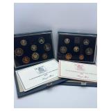 United Kingdom Proof Coin Collections – Royal Mint 1986  &  1987