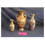 Satsuma Style Vases 