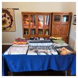Handmade quilts from Cathy’s collection, featuring detailed quilting, patchwork and wildlife designs
