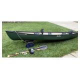 Lot # : 66 - Old Town Three Seater Canoe W/ Paddleboy++