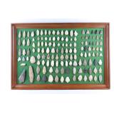 Lot # : 8 - 31" Large Arrowhead Collection Framed Display