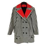Lot # : 50 - Black & White 1960s Hounds Tooth Coat Milano