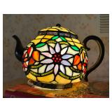 Tiffany Style Teapot Lamp