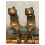 Pair of Solid Brass Frogs