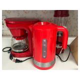 Assorted Red Kitchen Appliances