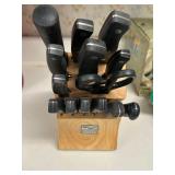 Chicago Cutlery Wood Block Knife Set