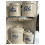Pfaltzgraff Yorktowne Stoneware Canisters