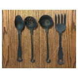 Vintage Cast Iron Kitchen Utensils
