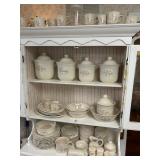 Pfaltzgraff Tea Rose Stoneware Dinnerware and Canisters